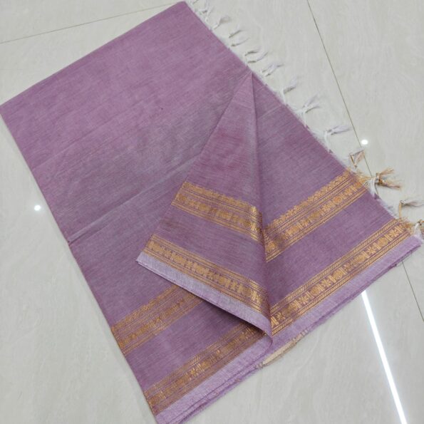 KANCHI COTTON SAREES ZARI BORDER