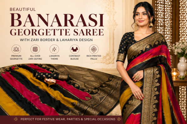 Banarasi georgette sarees