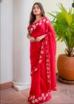 Sheuli Hand Print CK Khadi Saree for Women - Purple Sheuli Hand Print CK Khadi Saree for Women - Purple for women