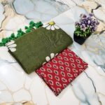 Sunflower Hand Print CK Khadi Saree with Kalamkari Blouse Piece | Premium Cotton Saree Sunflower Hand Print CK Khadi Saree with Kalamkari Blouse Piece | Premium Cotton Saree for women