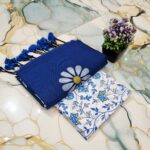 Sunflower Hand Print CK Khadi Saree with Kalamkari Blouse Piece | Premium Cotton Saree Sunflower Hand Print CK Khadi Saree with Kalamkari Blouse Piece | Premium Cotton Saree for women