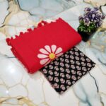 Sunflower Hand Print CK Khadi Saree with Kalamkari Blouse Piece | Premium Cotton Saree Sunflower Hand Print CK Khadi Saree with Kalamkari Blouse Piece | Premium Cotton Saree for women