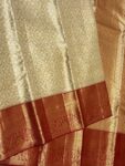 2G Zari Kanchipuram Pure Silk Bridal Saree with Gold Brocade - KN101 for women
