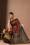 Soft Rangoli Silk Saree with All-Over Embroidery & Mirror Work for women