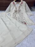 Embroidered Silk Cord Set with Full Inner Palazzo Embroidered Silk Cord Set with Full Inner Palazzo for women