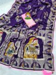 Pure Dola Viscose Meenakari Zecard Weaving Saree with Jarkan Diamond Work Pure Dola Viscose Meenakari Zecard Weaving Saree with Jarkan Diamond Work for women