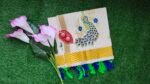 Kerala Set Saree - Traditional Kerala Kasavu Cotton Saree - Peacock - Green, Blue for women